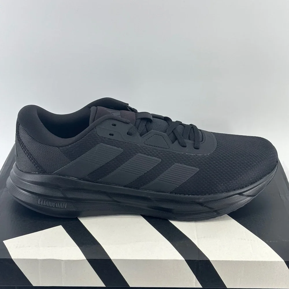 Adidas Galaxy 7 Running Shoes Mens 12.5 Black Cloudfoam ID8757 New